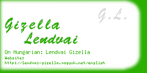 gizella lendvai business card